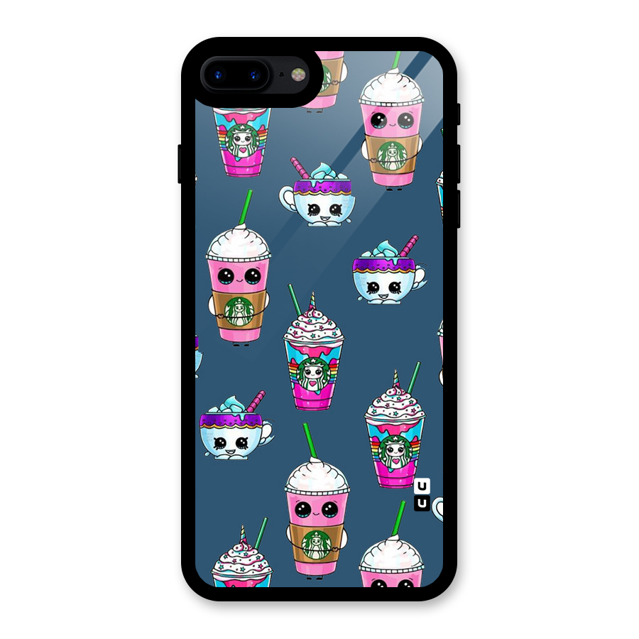 Coffee Mugs Glass Back Case for iPhone 8 Plus