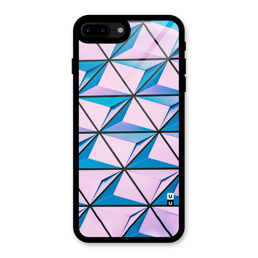 Crystal Abstract Glass Back Case for iPhone 8 Plus