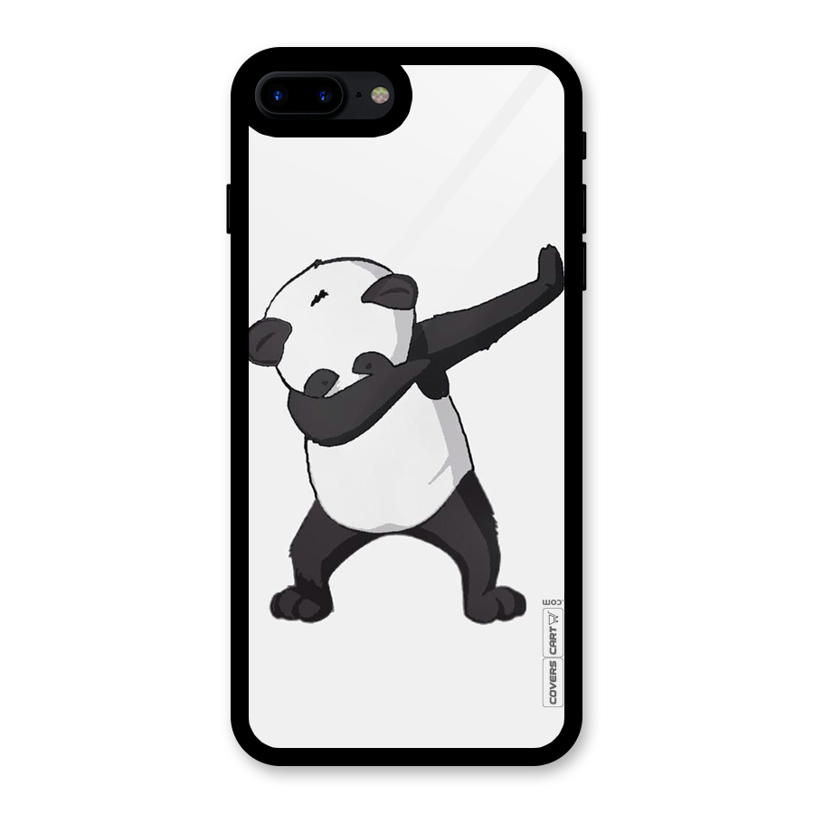 Dab Panda Shoot Glass Back Case for iPhone 8 Plus