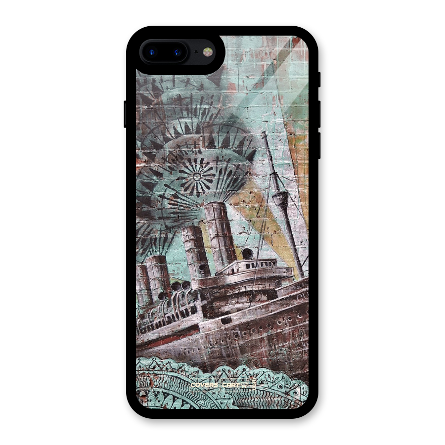 Dream Ship Glass Back Case for iPhone 8 Plus