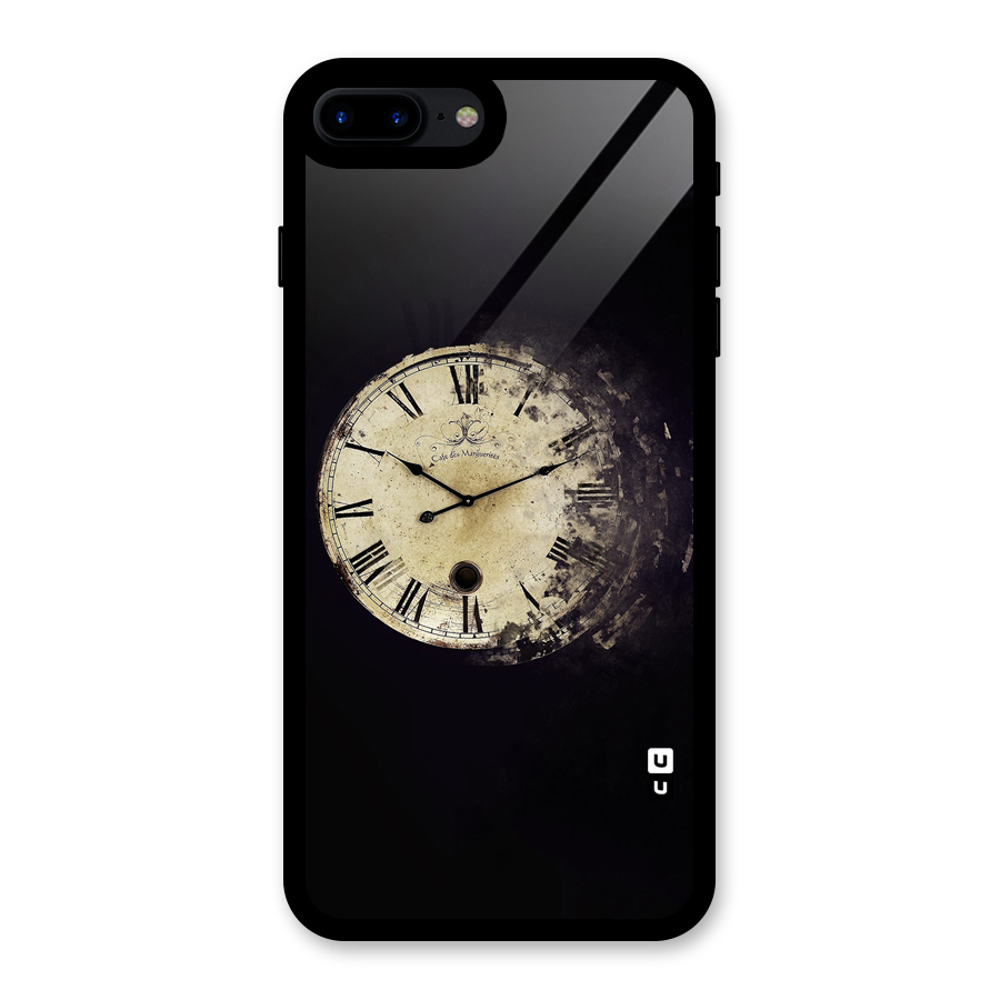 Fading Clock Glass Back Case for iPhone 8 Plus