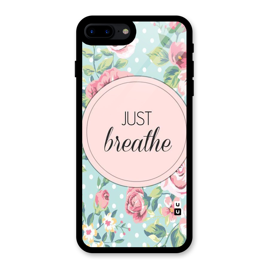 Floral Bloom Glass Back Case for iPhone 8 Plus
