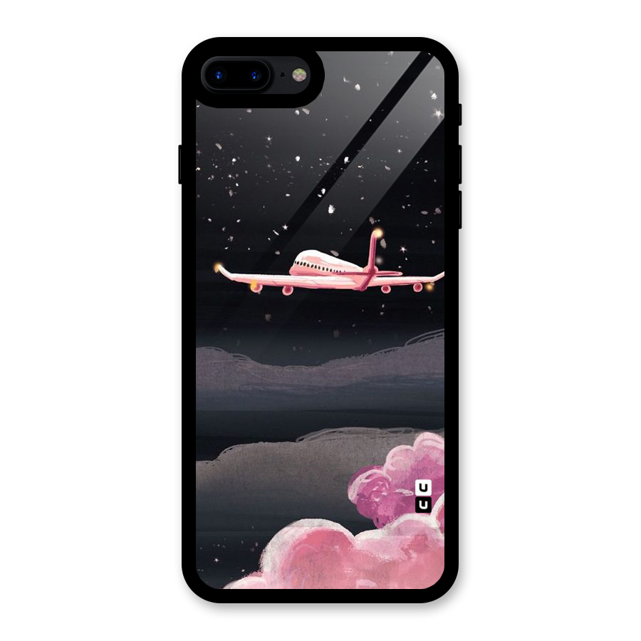 Fly Pink Glass Back Case for iPhone 8 Plus