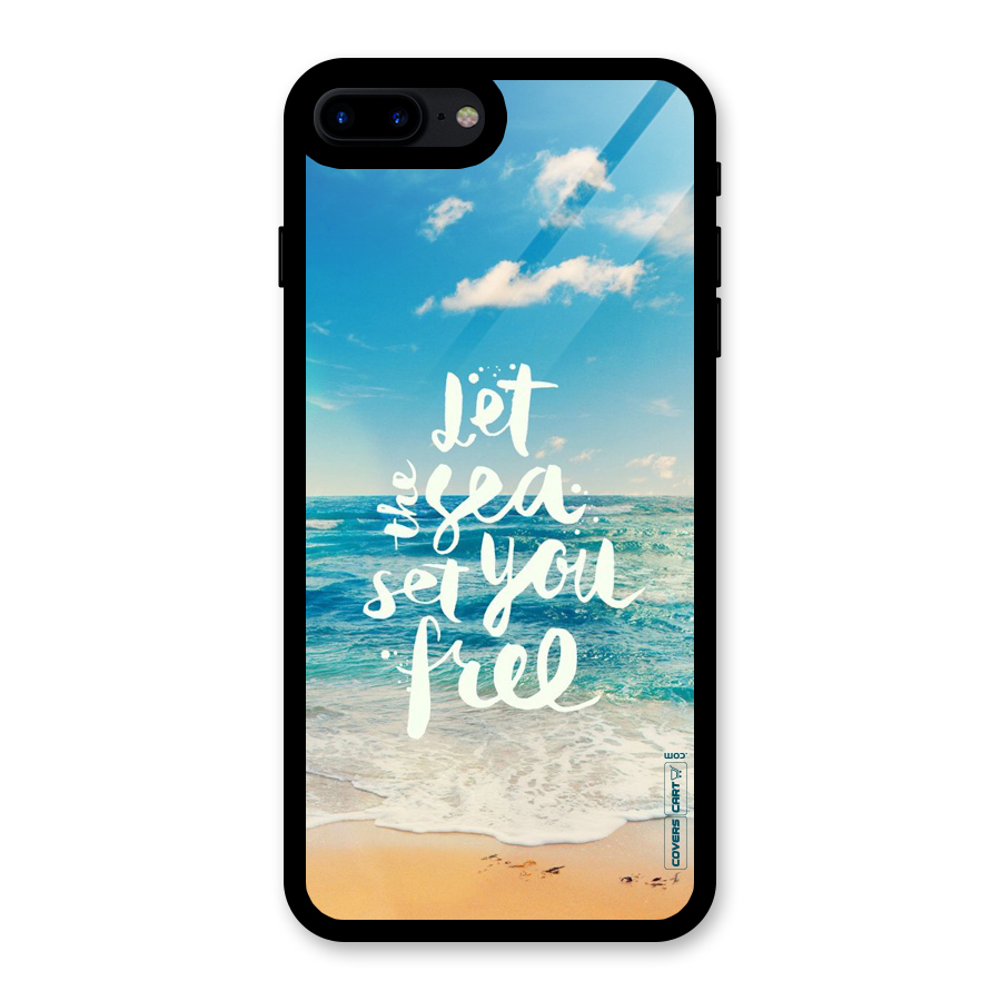 Free Sea Glass Back Case for iPhone 8 Plus
