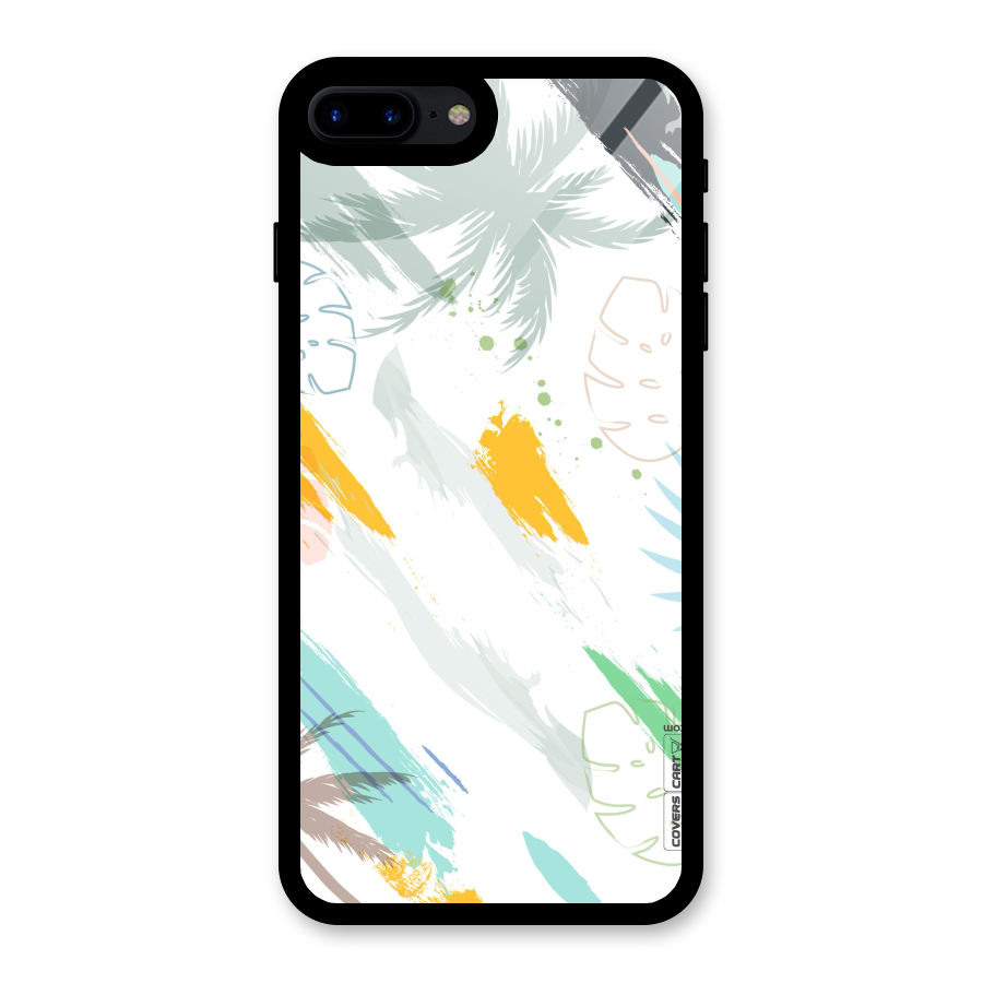 Fresh Colors Splash Glass Back Case for iPhone 8 Plus