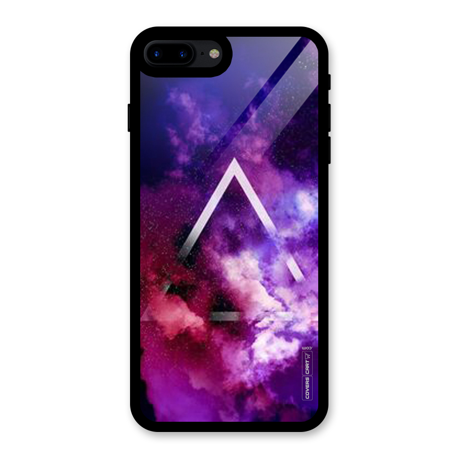 Galaxy Smoke Hues Glass Back Case for iPhone 8 Plus