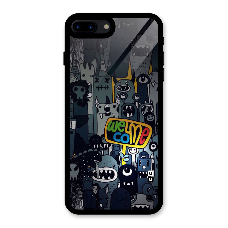 Ghost Welcome Glass Back Case for iPhone 8 Plus