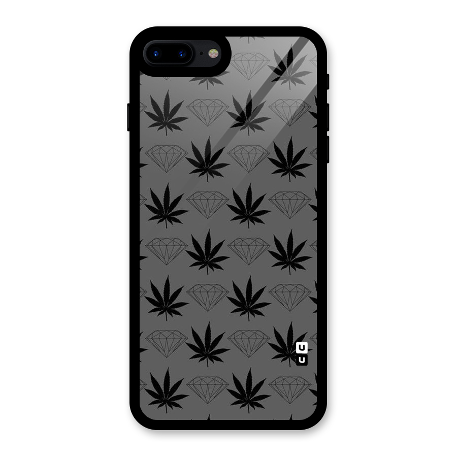 Grass Diamond Glass Back Case for iPhone 8 Plus