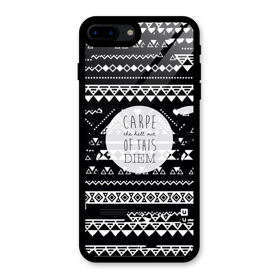 Hell Diem Glass Back Case for iPhone 8 Plus