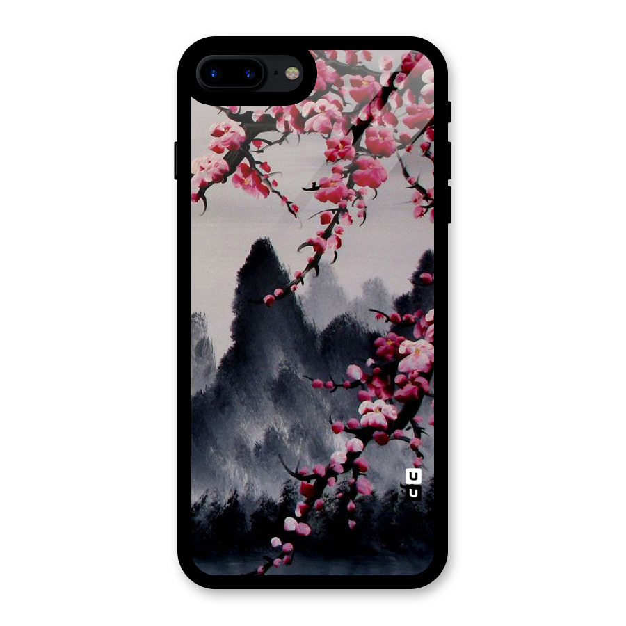 Hills And Blossoms Glass Back Case for iPhone 8 Plus