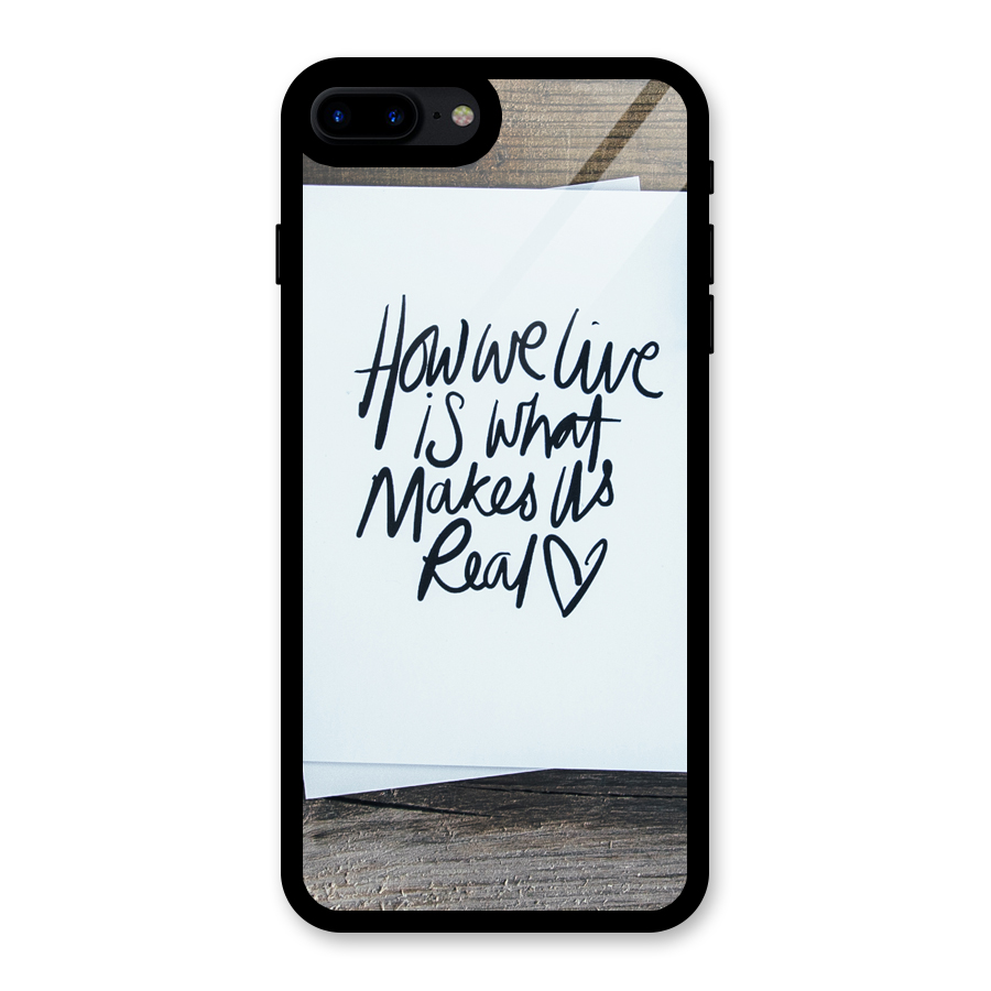 How We Live Glass Back Case for iPhone 8 Plus