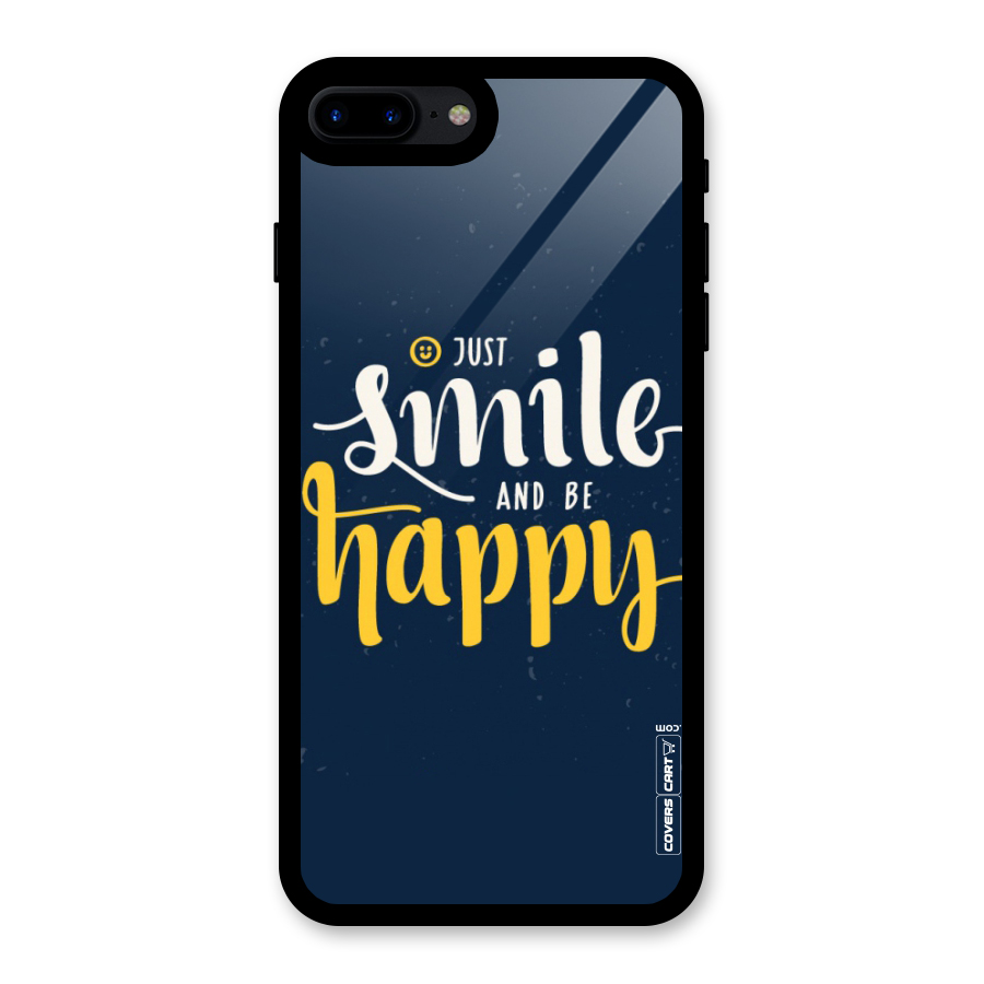 Just Smile Glass Back Case for iPhone 8 Plus