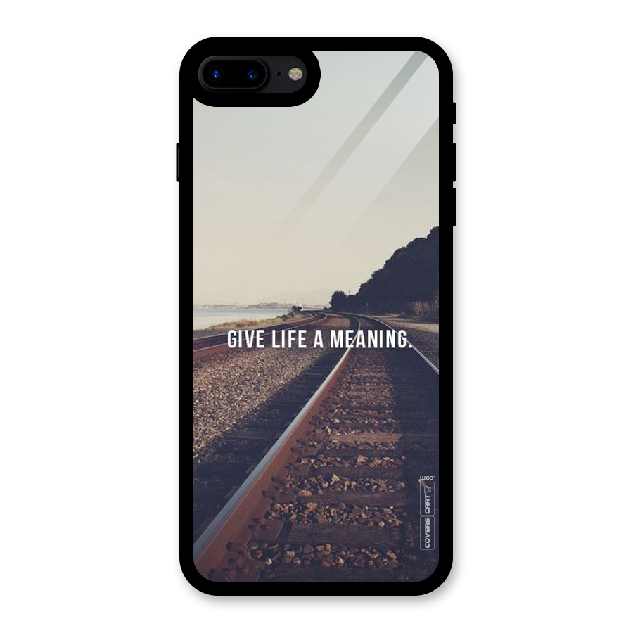 Meaning To Life Glass Back Case for iPhone 8 Plus