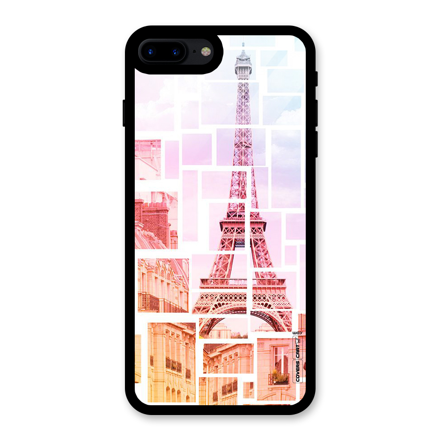 Mosiac City Glass Back Case for iPhone 8 Plus