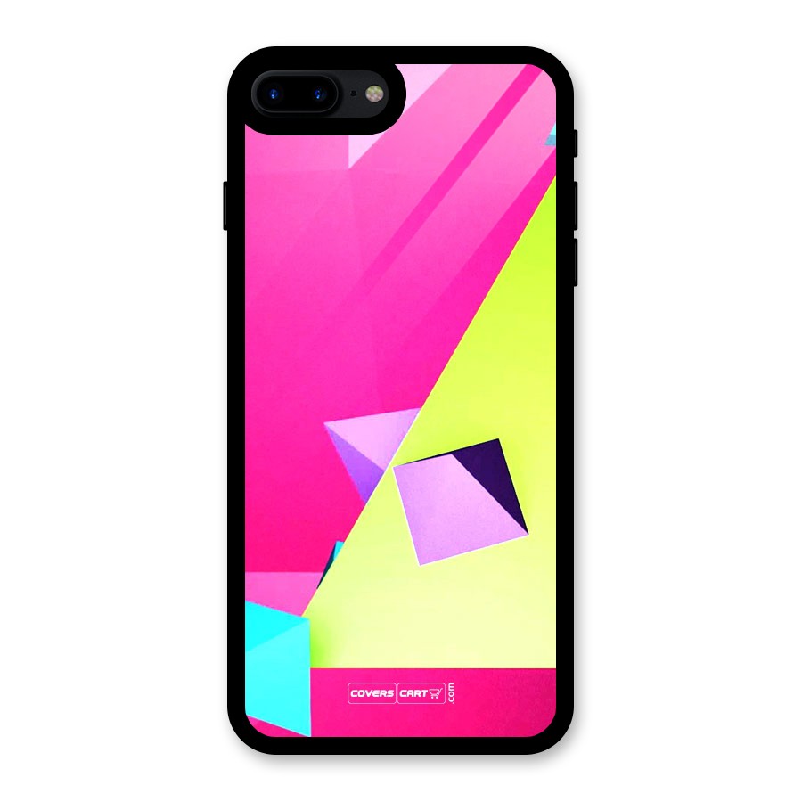 Motion Triangles Glass Back Case for iPhone 8 Plus