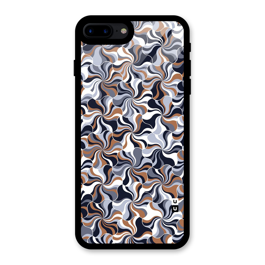 Multicolor Swirls Glass Back Case for iPhone 8 Plus