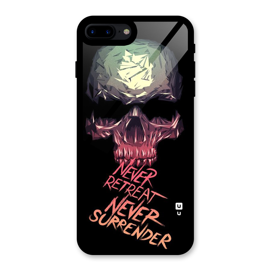 Never Retreat Glass Back Case for iPhone 8 Plus