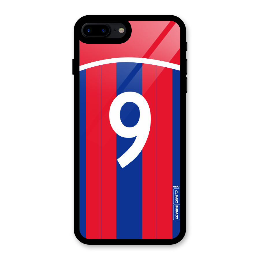 Number 9 Jersey Glass Back Case for iPhone 8 Plus