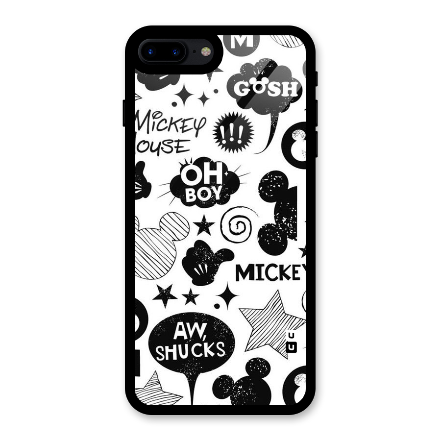 Oh Boy Design Glass Back Case for iPhone 8 Plus