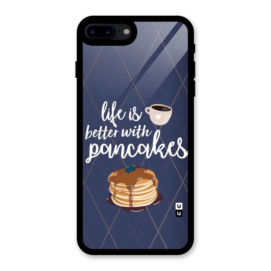 Pancake Life Glass Back Case for iPhone 8 Plus