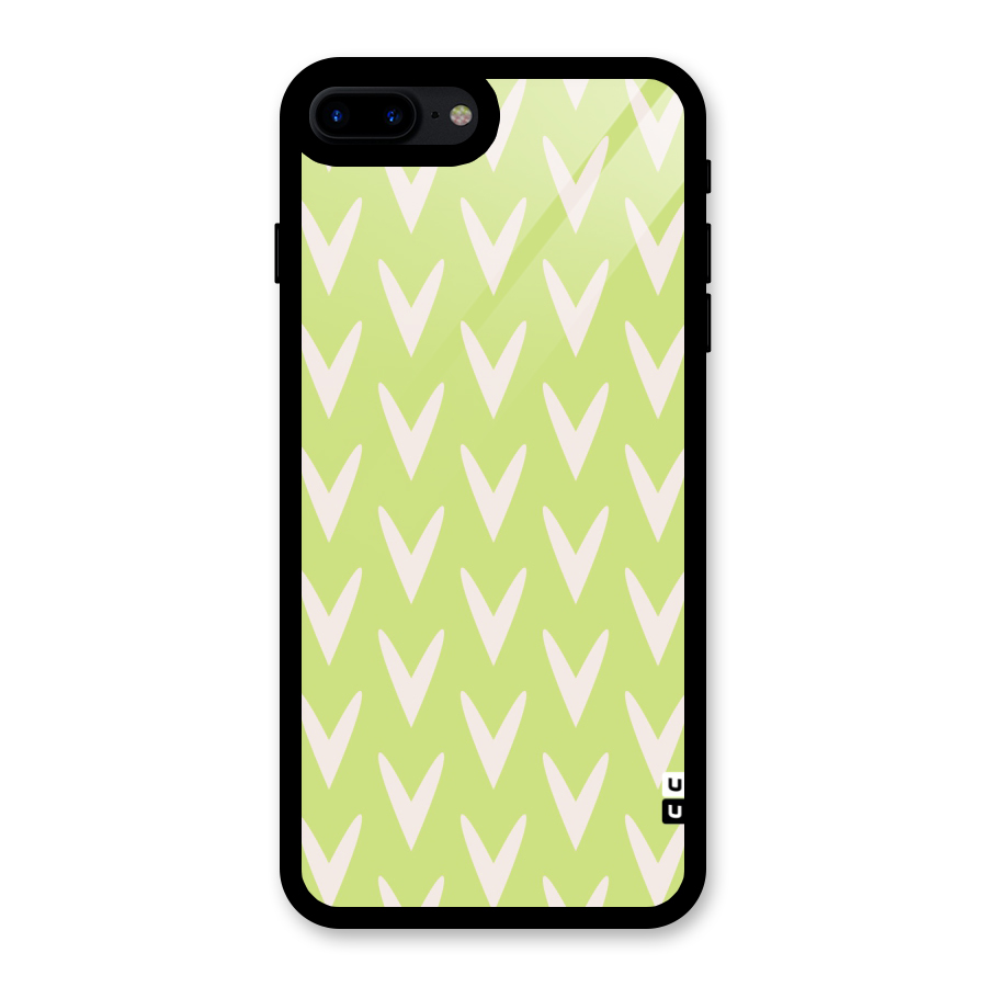 Pastel Green Grass Glass Back Case for iPhone 8 Plus