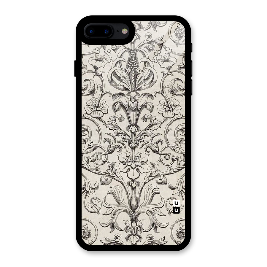 Pleasing Artsy Design Glass Back Case for iPhone 8 Plus
