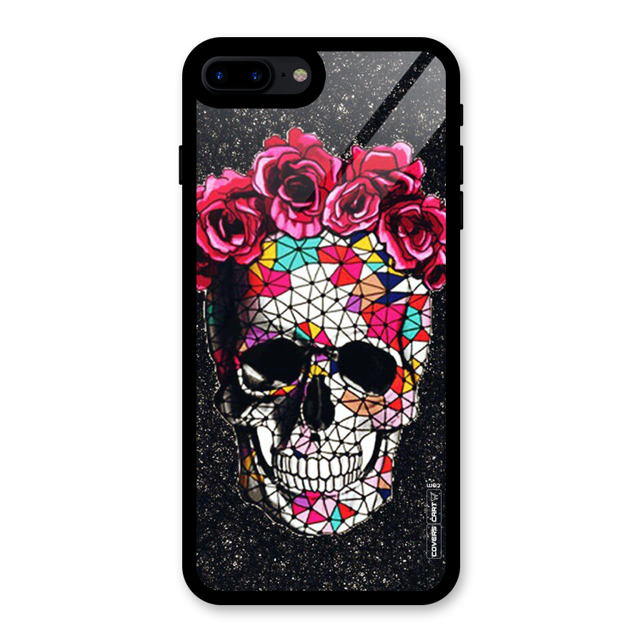 Pretty Dead Face Glass Back Case for iPhone 8 Plus