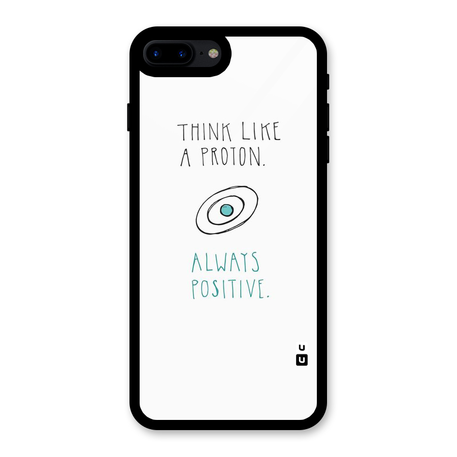 Proton Positive Glass Back Case for iPhone 8 Plus