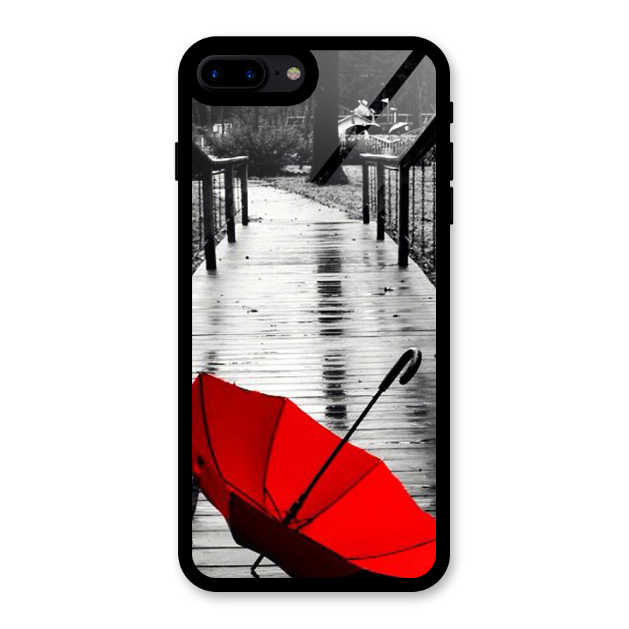 Red Umbrella Glass Back Case for iPhone 8 Plus