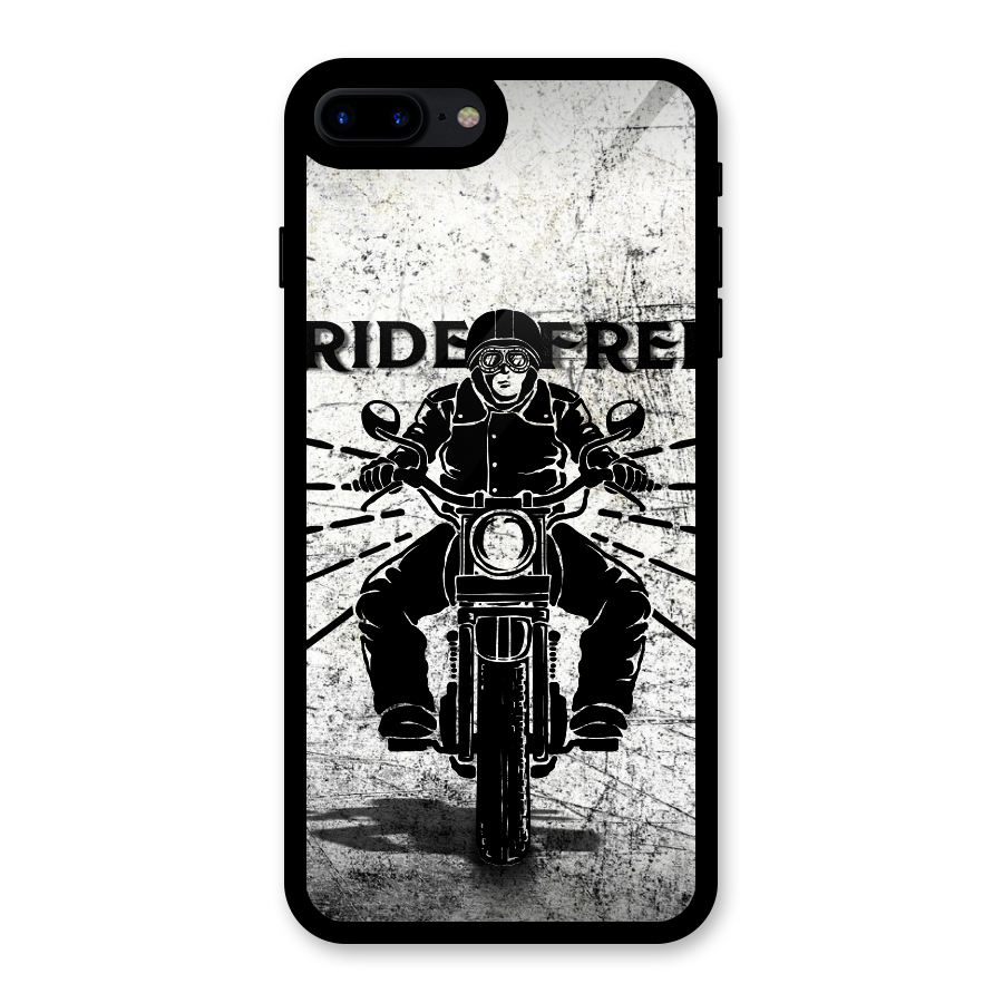 Ride Free Glass Back Case for iPhone 8 Plus