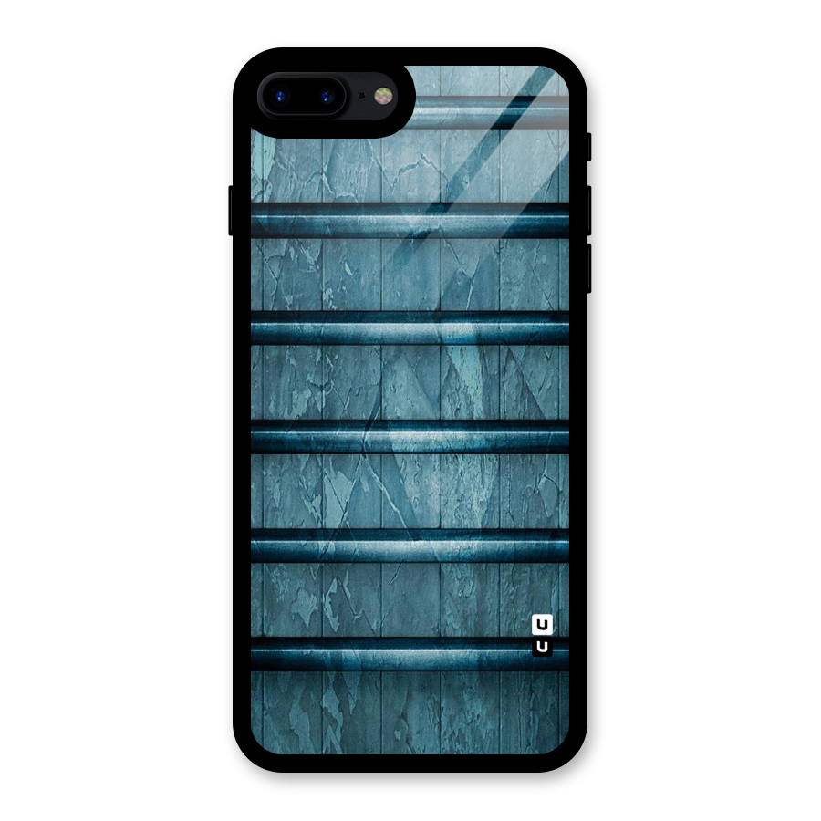 Rustic Blue Shelf Glass Back Case for iPhone 8 Plus