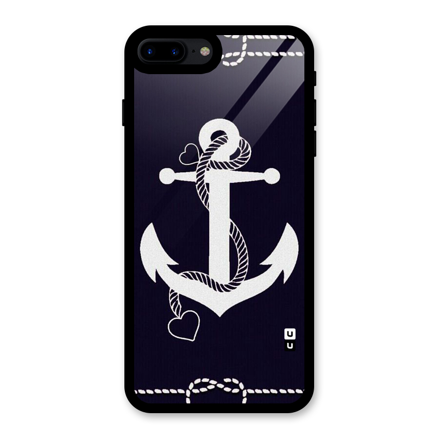 Sail Anchor Glass Back Case for iPhone 8 Plus