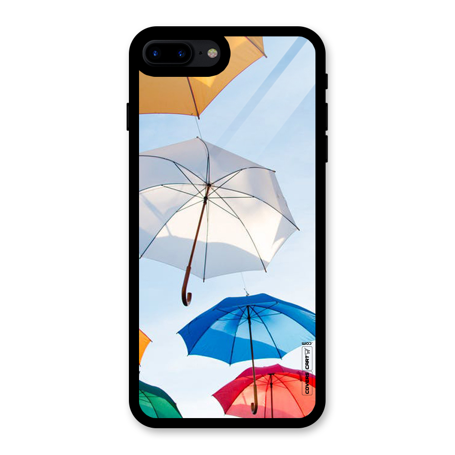 Umbrella Sky Glass Back Case for iPhone 8 Plus