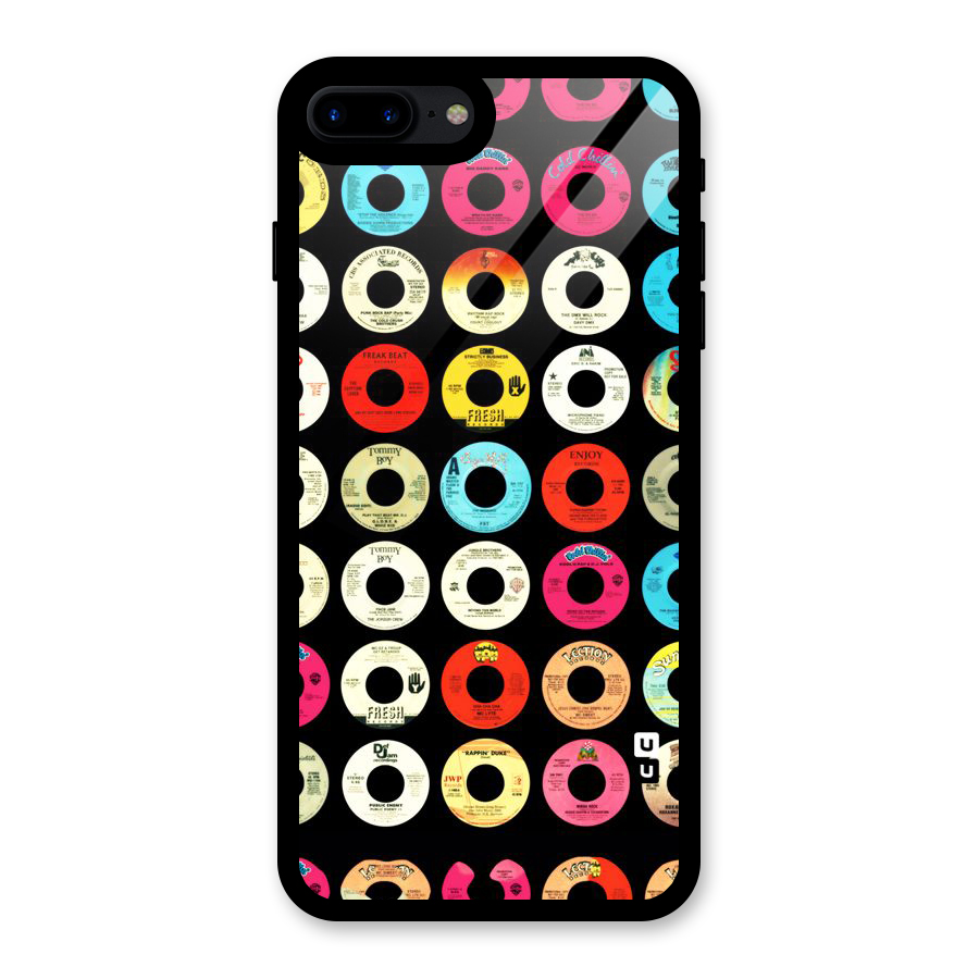 Vintage Collection CDs Glass Back Case for iPhone 8 Plus