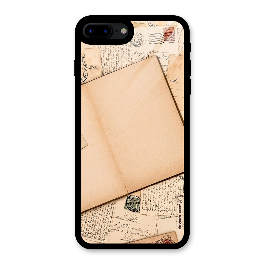 Vintage Journal Glass Back Case for iPhone 8 Plus