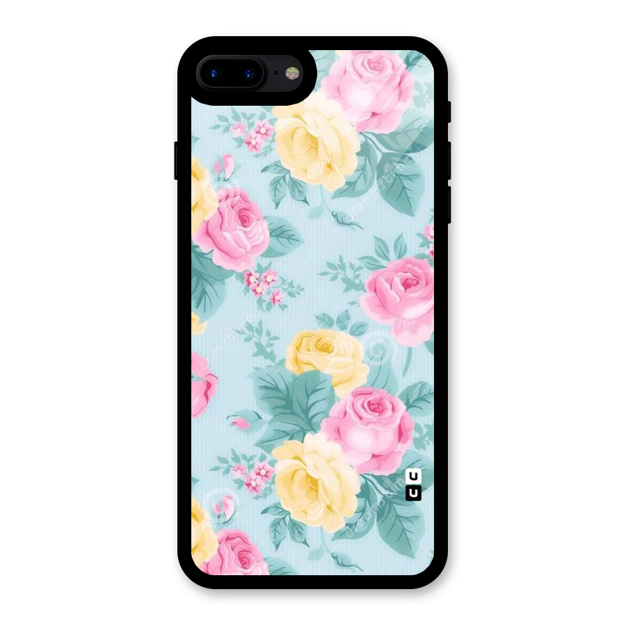 Vintage Pastels Glass Back Case for iPhone 8 Plus