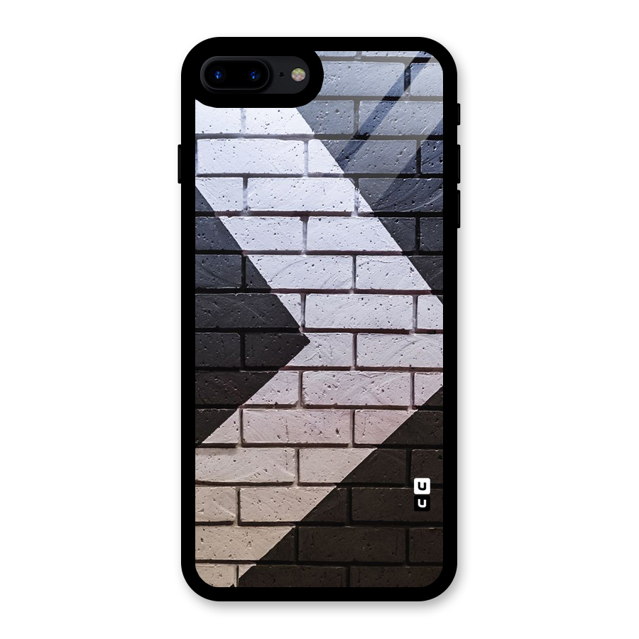 Wall Arrow Design Glass Back Case for iPhone 8 Plus