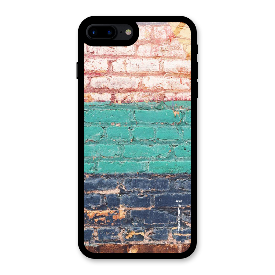 Wall Grafitty Glass Back Case for iPhone 8 Plus