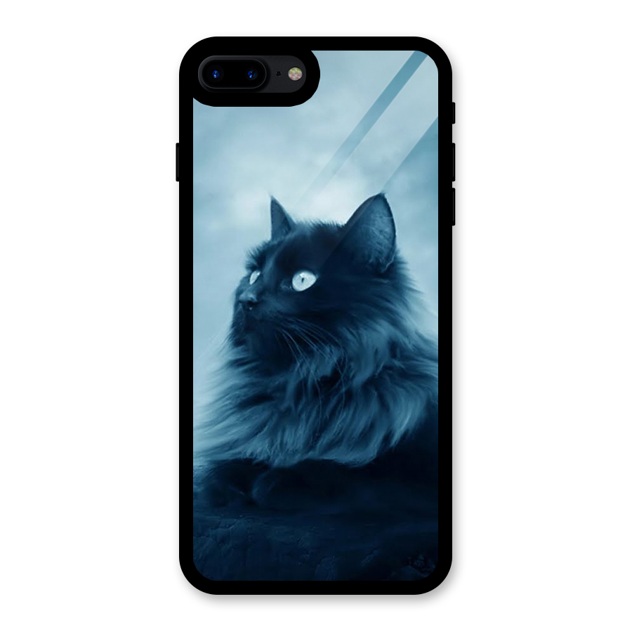 Wild Forest Cat Glass Back Case for iPhone 8 Plus