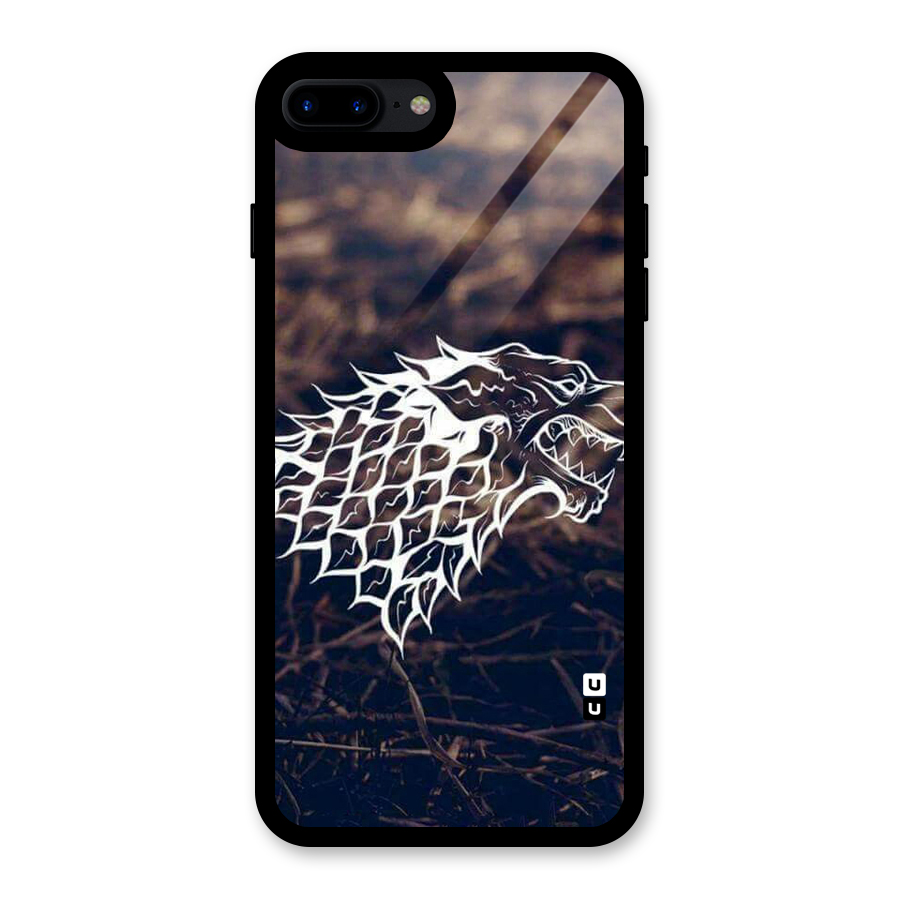 Wolf In White Glass Back Case for iPhone 8 Plus