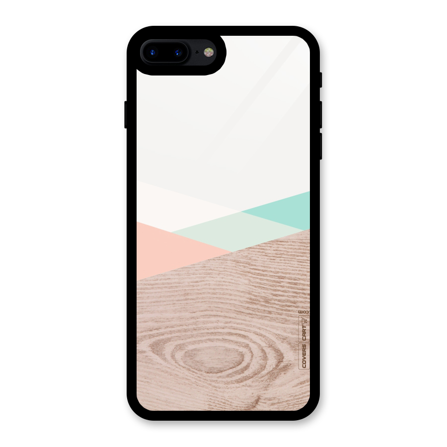 Wooden Fusion Glass Back Case for iPhone 8 Plus