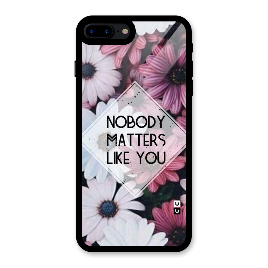 You Matter Glass Back Case for iPhone 8 Plus