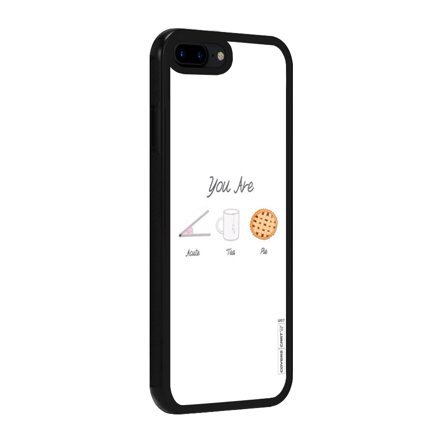 Acute Tea Pie Glass Back Case for iPhone 8 Plus