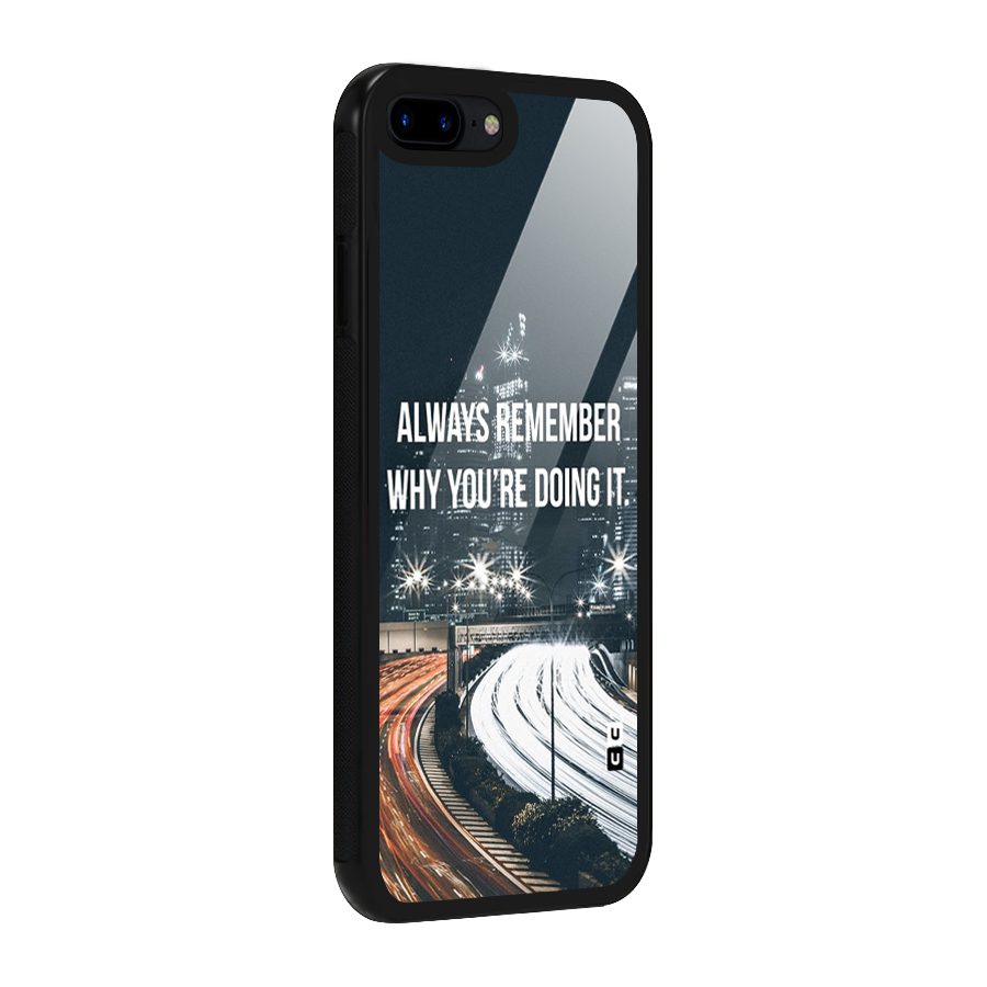 Always Remember Glass Back Case for iPhone 8 Plus