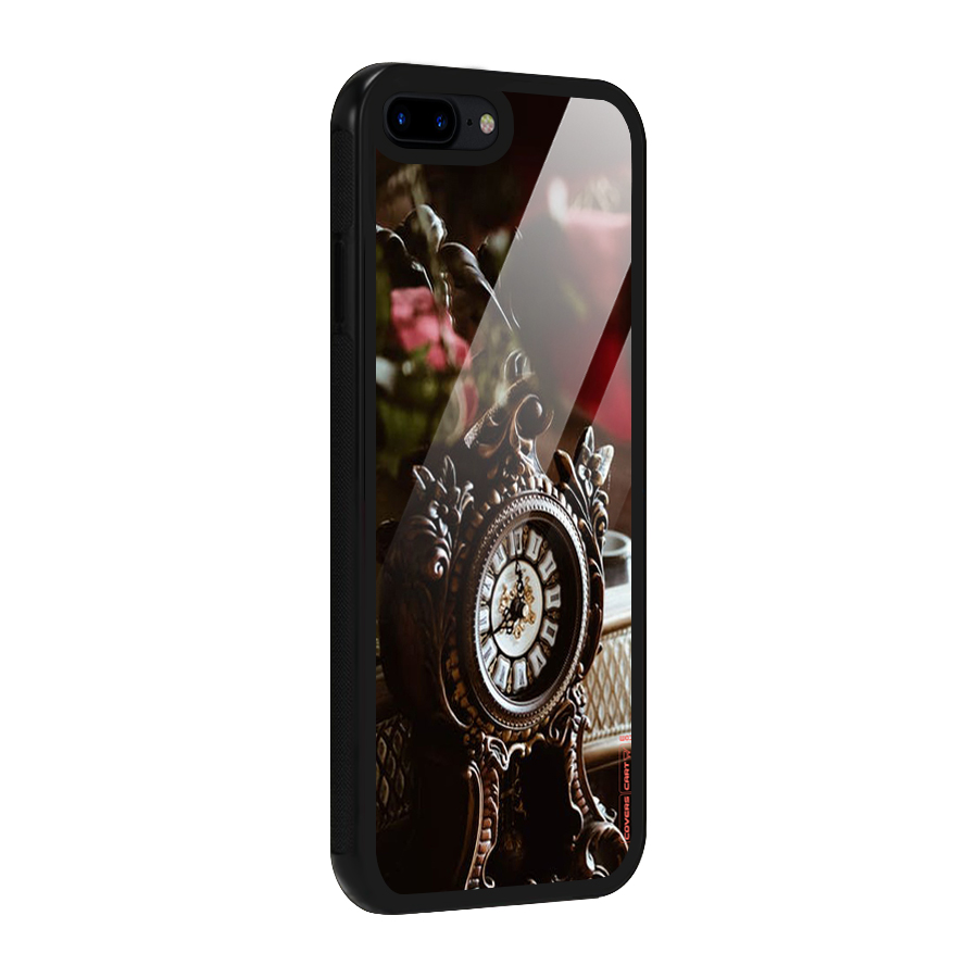Ancient Clock Glass Back Case for iPhone 8 Plus