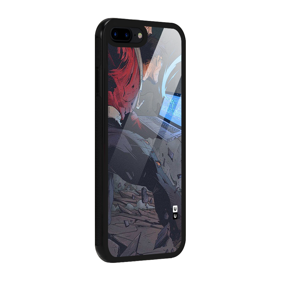 Angry Programmer Glass Back Case for iPhone 8 Plus