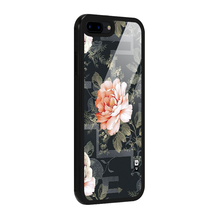 Art And Floral Glass Back Case for iPhone 8 Plus