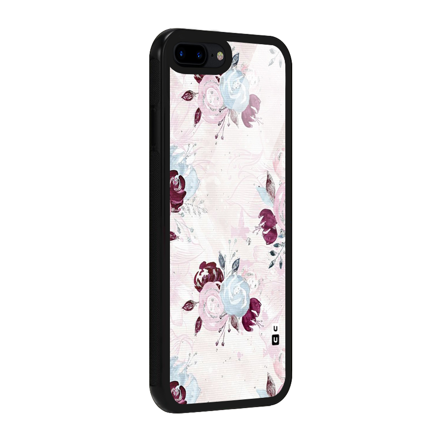 Artsy Florasy Glass Back Case for iPhone 8 Plus