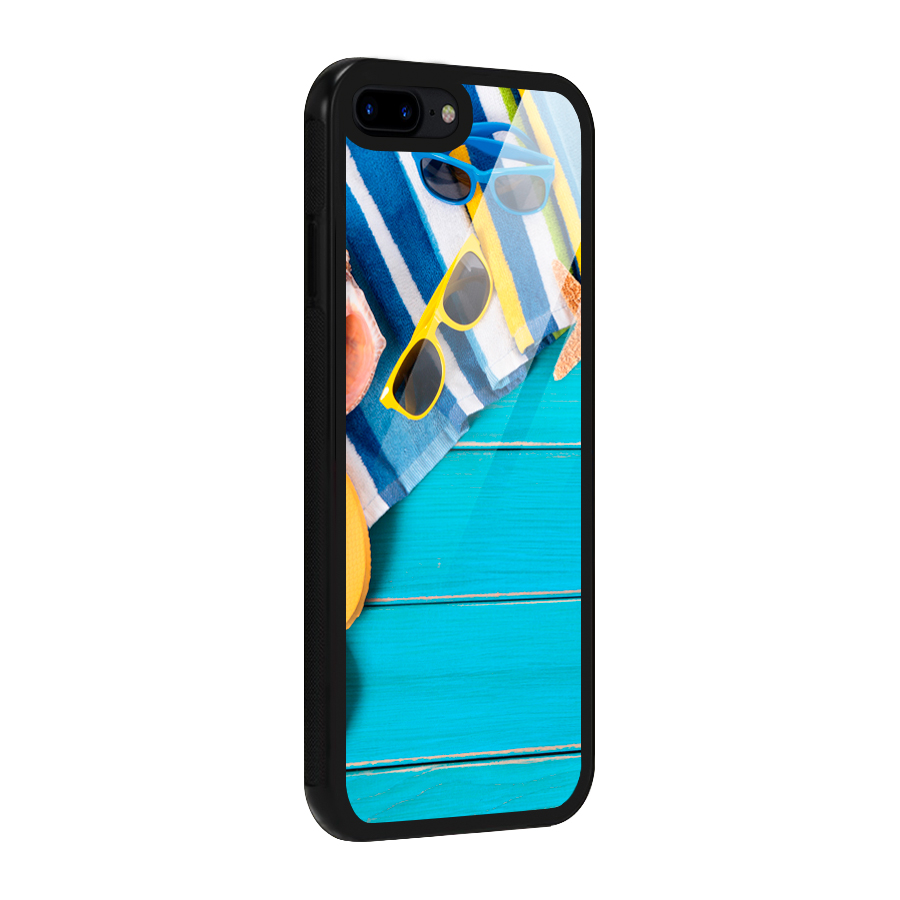 Beach Ready Glass Back Case for iPhone 8 Plus