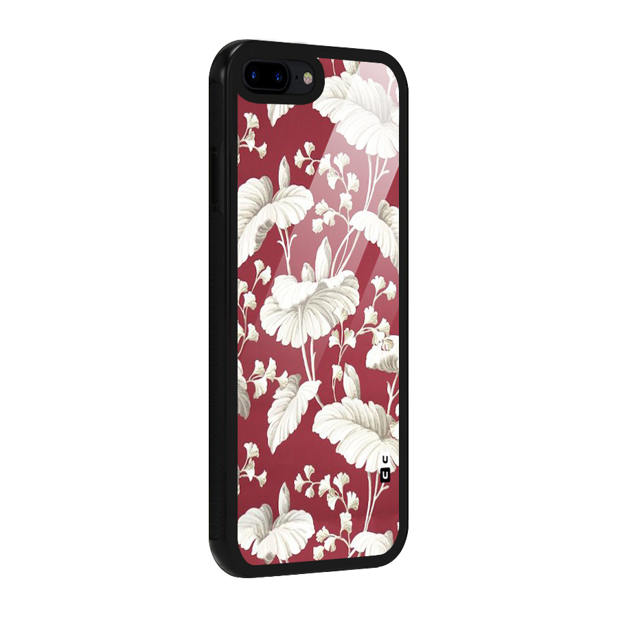 Beautiful Petals Glass Back Case for iPhone 8 Plus